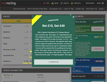 Tablet Screenshot of myracing.com
